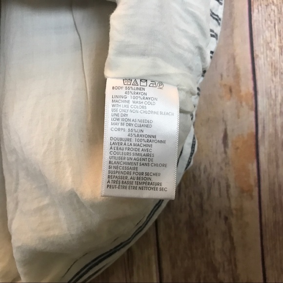 Sold Cooperative Striped Linen Blend Mini Skirt - Picture 5 of 6